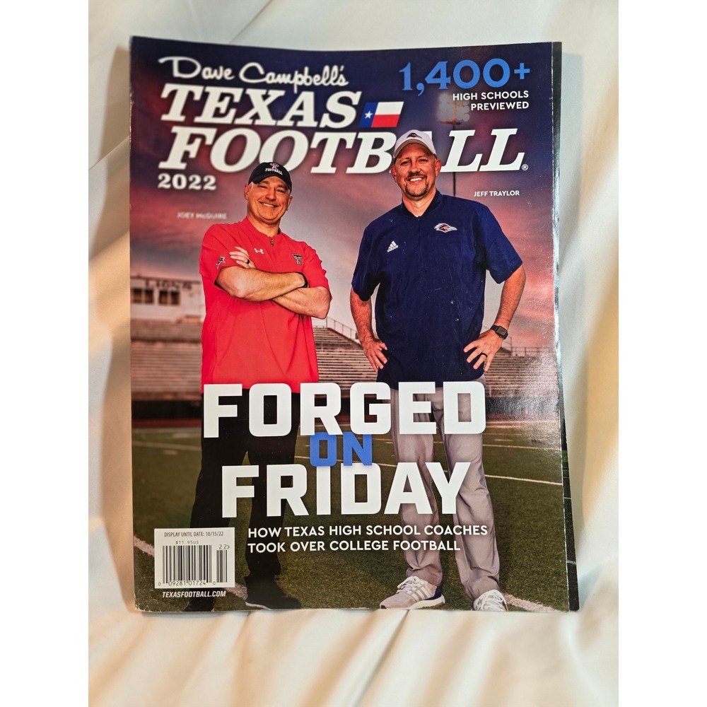 Dave Campbell's Texas Football 2022 Magazine Joey McGuire Jeff Traylor Preview